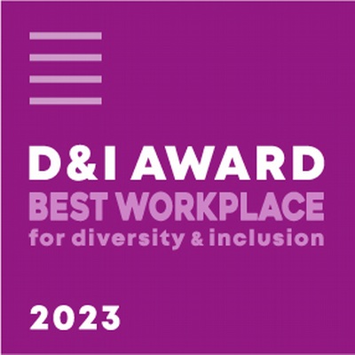 Recognised as a "Best Workplace" at the highest level in the D&I AWARD 2023