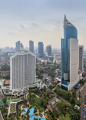 インドネシアの高層ビル