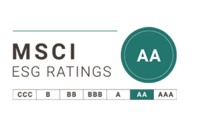 Received a grade of ‘AA’ in the MSCI ESG Ratings